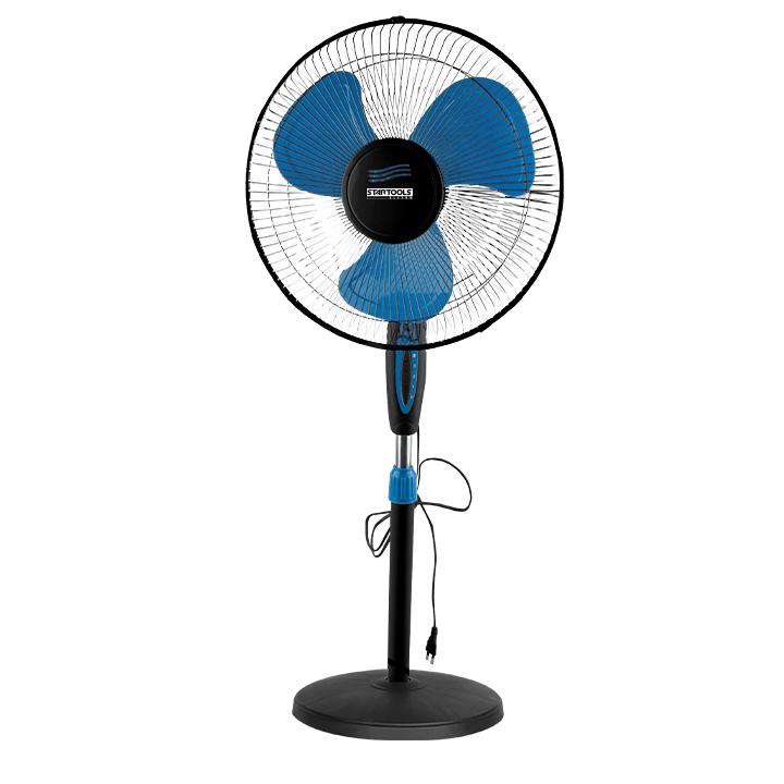SR0900 /GZF035 -VENTILADOR 16' 220V 66X14MM PEDESTRAL/COLUNA 130CM PRETO E CINZA 3 VELOCIDADES CX2