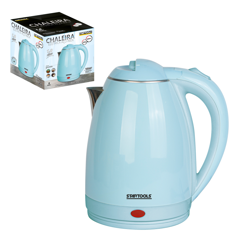 SR0928 - CHALEIRA 220V JARRA ELETRICA AZUL BEBE 1.8L CX10