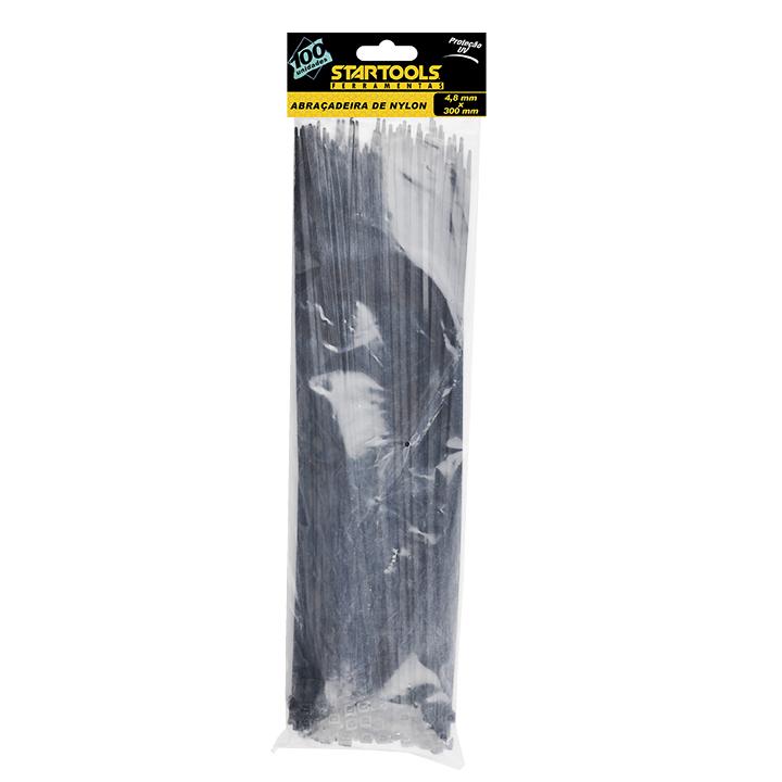 SR0564 - ABRAÇADEIRA NYLON PRETA 4,8X300MM CX120 - 4x30