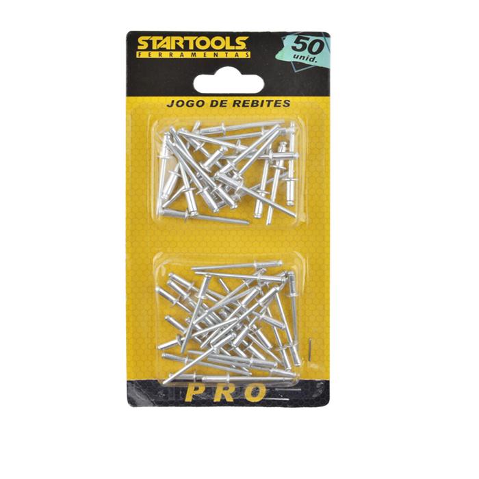 SR0297 - JOGO DE REBITES 50 PCS CX60 - 1X60