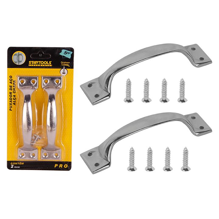 SR0691 - PUXADOR DE ACO ALCA CHAPA 5' 2 PCS CX96 - 2X48