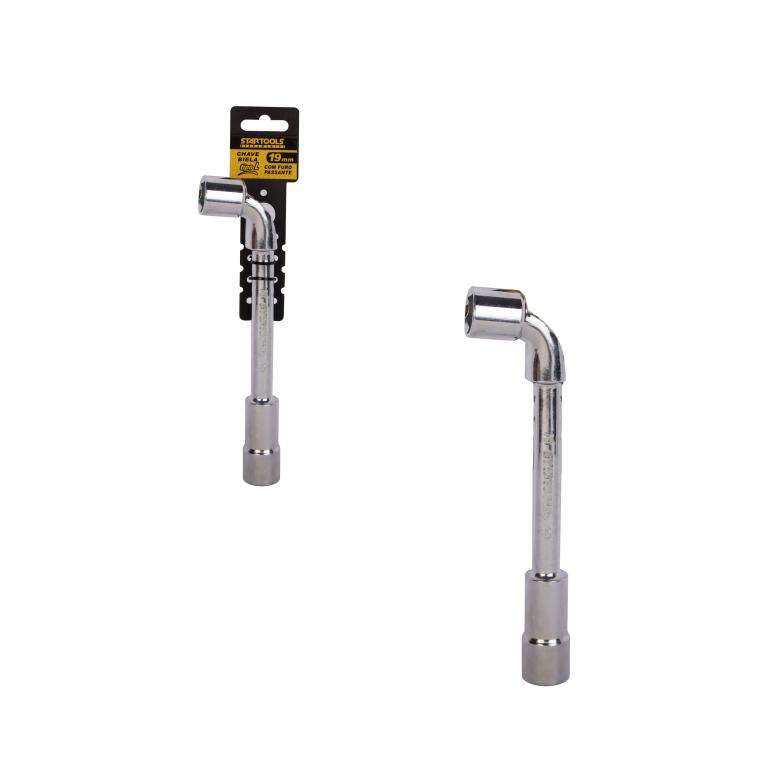 SR0624 - CHAVE BIELA TIPO L 19mm COM FURO PASSANTE CX12
