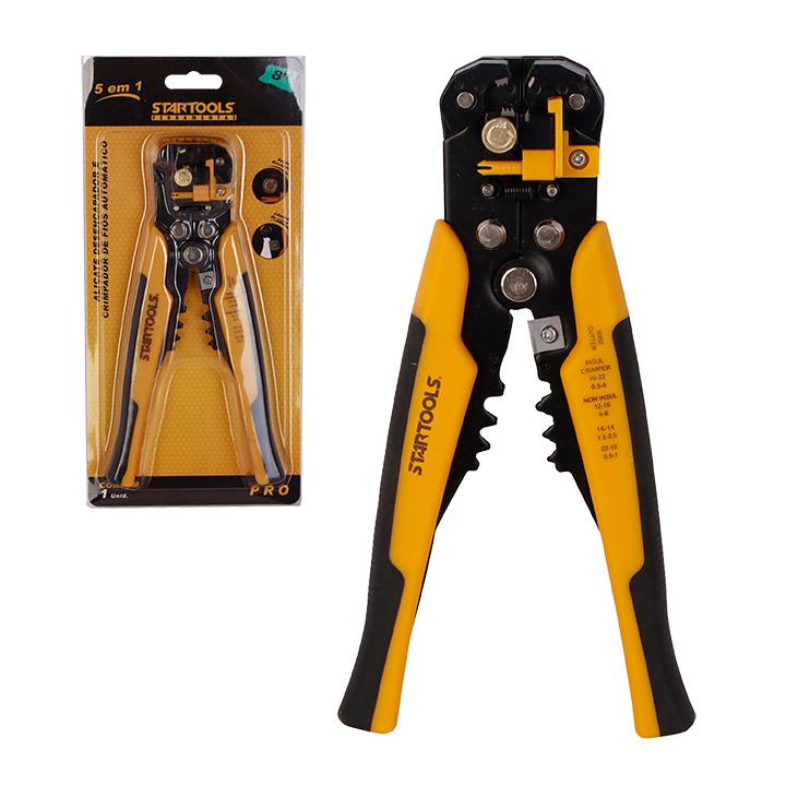 SR0673 - ALICATE DESENCAPADOR E CRIMPADOR DE FIOS AUTOMATICO 8' CX24 - 2X12