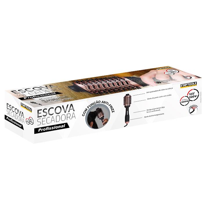 SR0887 - ESCOVA SECADORA BIVOLT PROFISSIONAL 1300W ROSA CX6