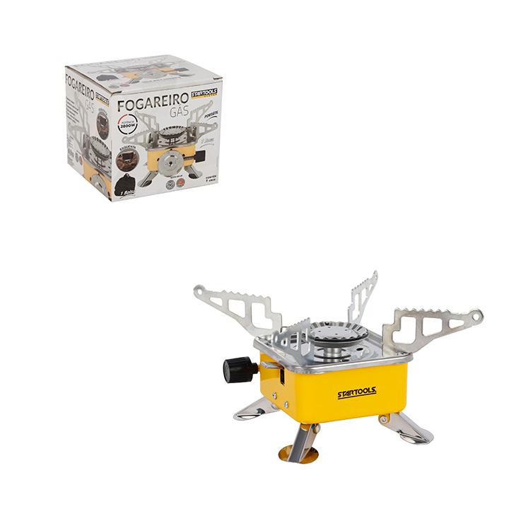 SR1116 - MINI FOGAREIRO PORTATIL A GAS C/BOLSA CX12