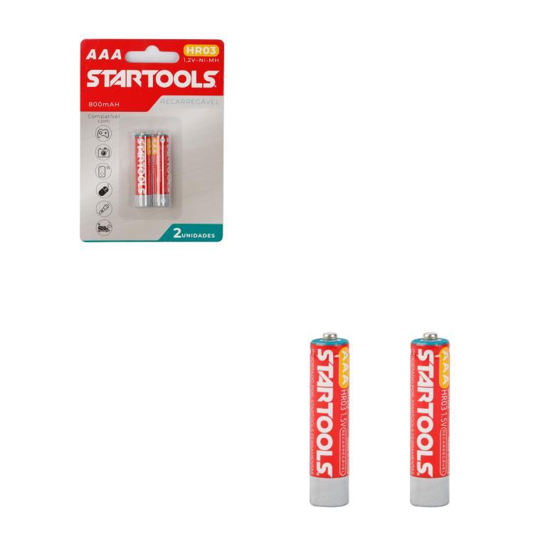 SR1242 - BATERIA AAA 800 MAH RECARREGAVEL C/2 CX48 - 2X24