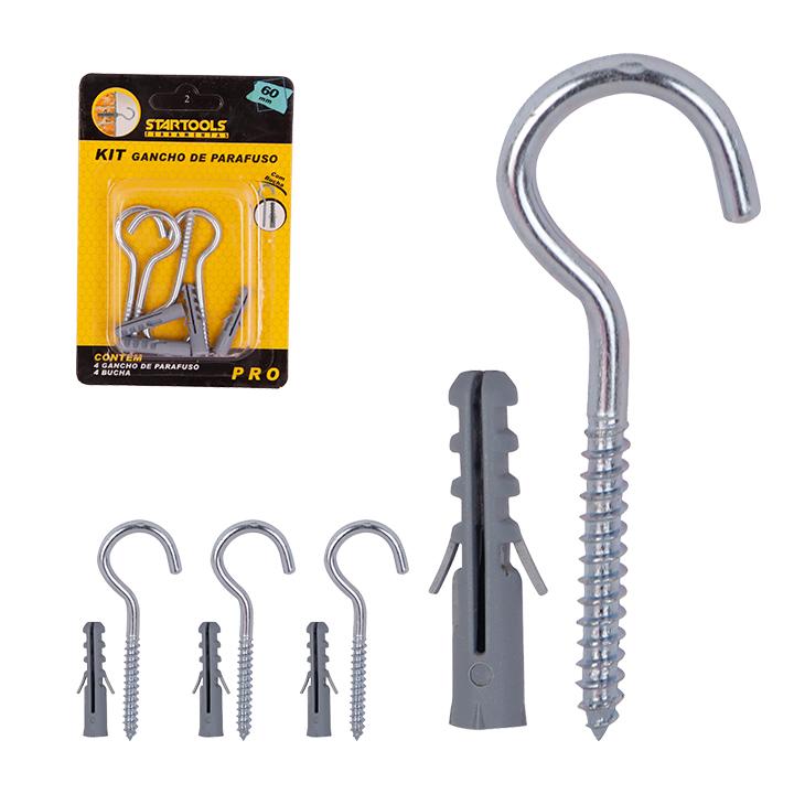 SR0675 - KIT GANCHO C/BUCHA C/4 370X60MM CX96 -  8X12