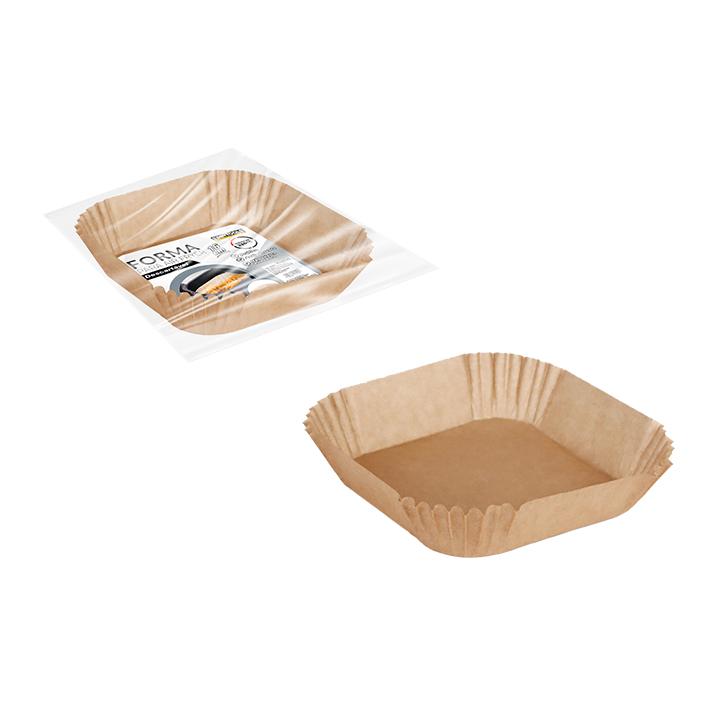 SR0960 - FORMA PROTETORA QUADRADA DESCARTAVEL PARA FRITADEIRA/AIRFRYER ELETRICA 16 CM C/50PCS CX24
