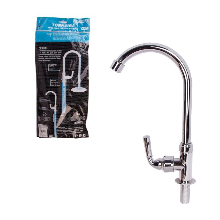 SR0779 - TORNEIRA INOX PRO P/COZINHA DE MESA CX48