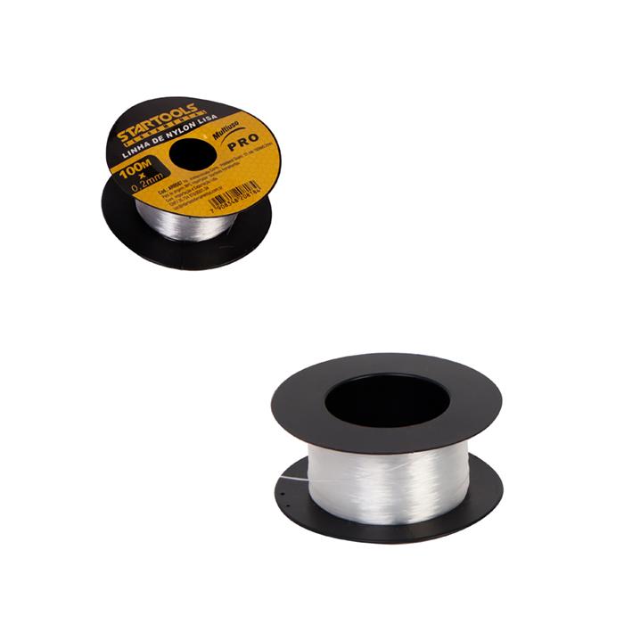 SR0507 - LINHA DE NYLON/PEDREIRO LISA MULTIUSO 100MX0,2MM CX120 - 10X12