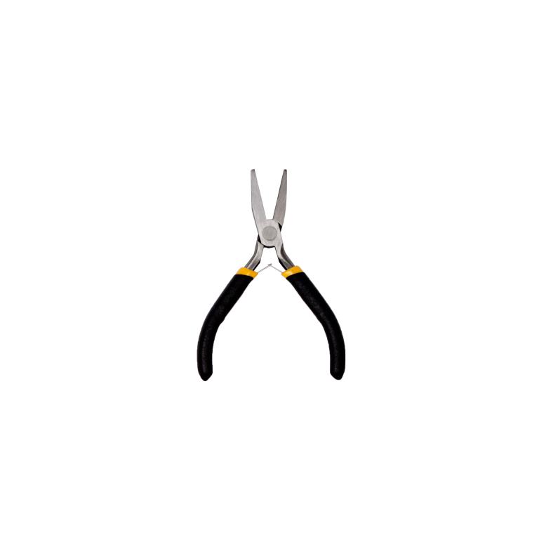 SR0551 - ALICATE DE PONTA PLANA 4,5' COM MOLA E CABO EMBORRACHADO  DE AÇO CARBONO CX48 - 2X24