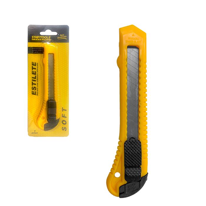 SR0429 - ESTILETE COM LÂMINA CABO PLASTICO 0,33mm 14,5cm CX72 - 2X36