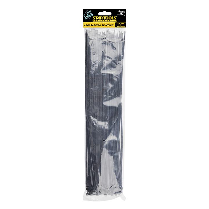 SR0568 - ABRAÇADEIRA NYLON PRETA 7.6X400MM CX120  - 4x30