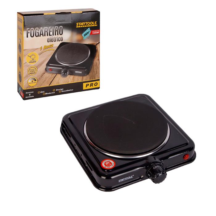 SR0542 - FOGAREIRO 220V ELETRICO 1000W 1BOCA CHAPA 50/60HZ CX12
