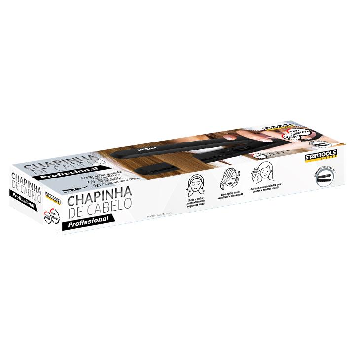 SR0885 - CHAPINHA BIVOLT ALISADORA DE CABELO PROFISSIONAL  30W 2 CORES(CINZA E ROSA) CX8