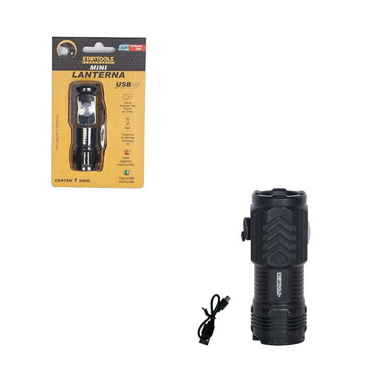 SR1060 - MINI LANTERNA COM TRÊS OLHOS 4,2V~ 3W CX96 - 2X48