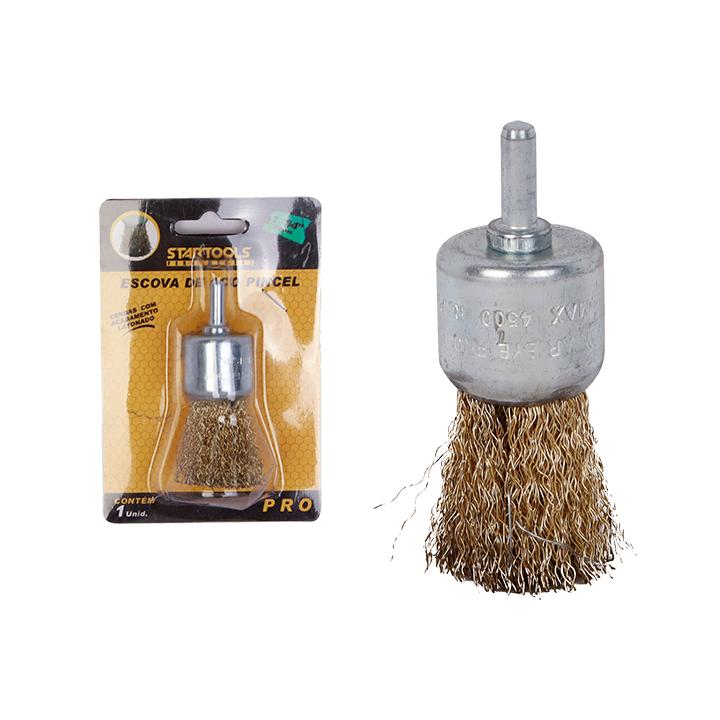 SR0659 - ESCOVA DE ACO PINCEL 30MM (1 3/4') CX72 - 2X36