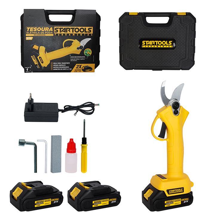 SR1029 - TESOURA ELETRICA DE PODA RECARREGAVEL 21V BRUSHLESS CX4