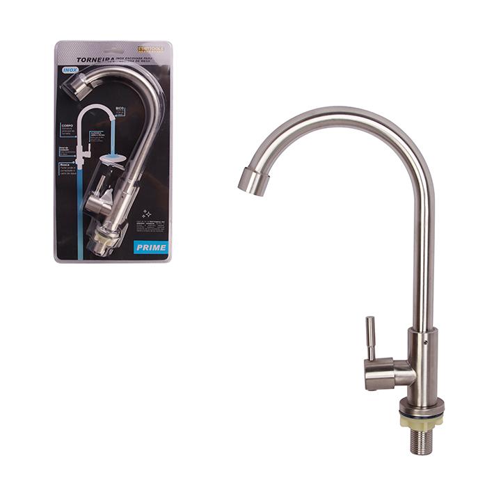 SR0785 - TORNEIRA INOX ESCOVADA P/COZINHA DE MESA CX12
