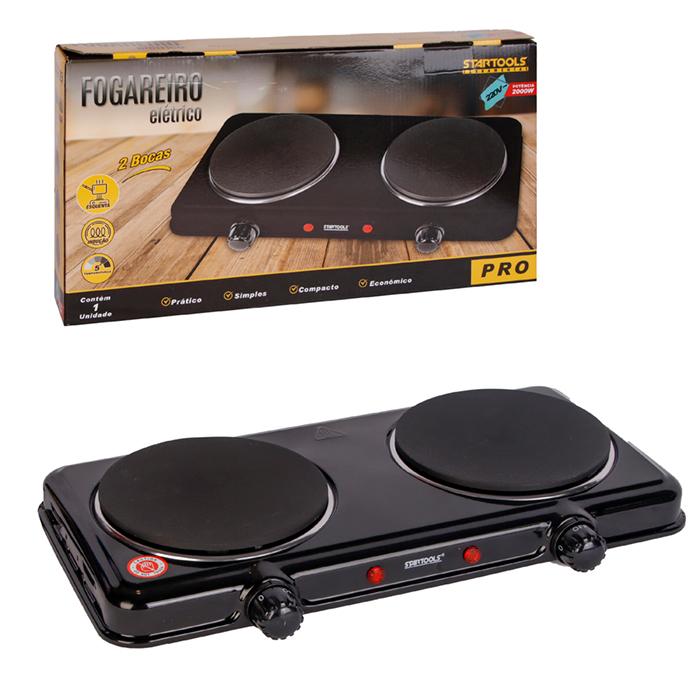SR0544 - FOGAREIRO 220V ELETRICO 2000W 2BOCA CHAPA 50/60HZ CX6