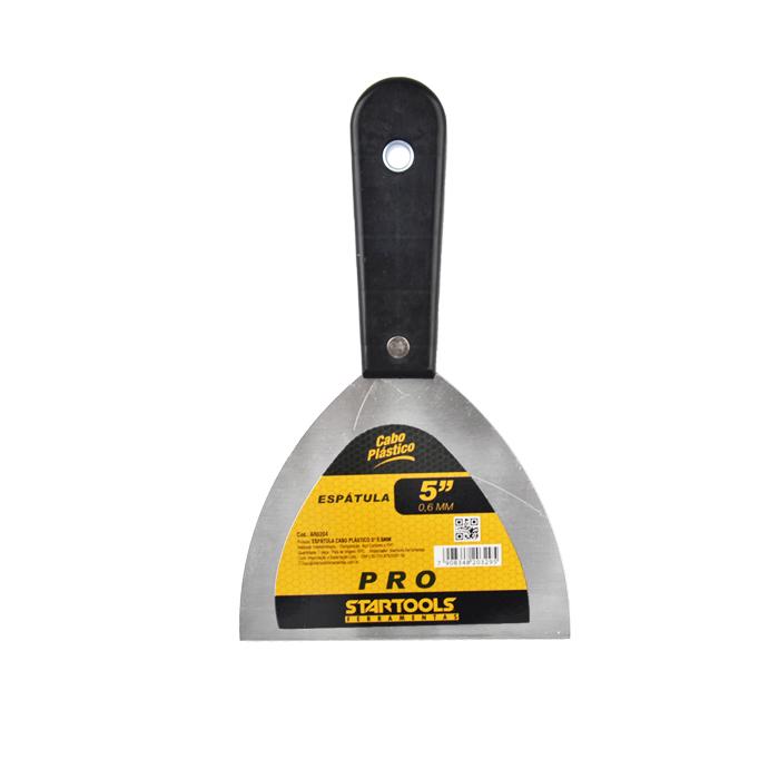SR0204 - ESPATULA CABO PLASTICO 5" 0,6MM CX72 - 6X12