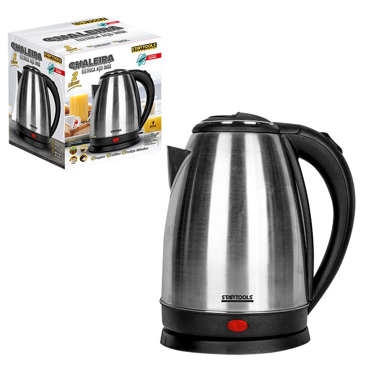 SR0559 - CHALEIRA 127V  JARRA ELETRICA INOX 2L CX10