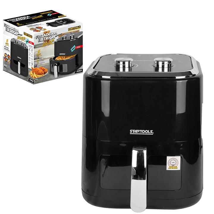SR0761 - FRITADEIRA 220V ELETRICA S/OLEO AIRFRYER COM RETROVISOR LED 5L1350W CX1