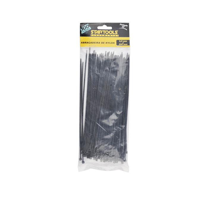 SR0142 - ABRACA NYLON PRETA 2,5X200MM CX120 - 4X30