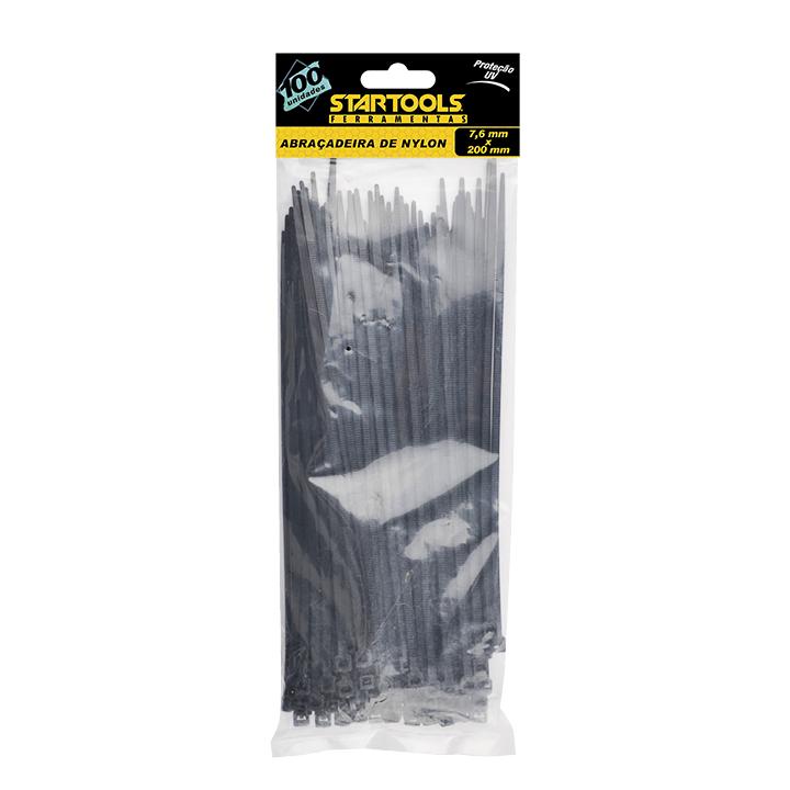 SR0566 - ABRAÇADEIRA NYLON PRETA 7.6X200MM CX120  - 4x30