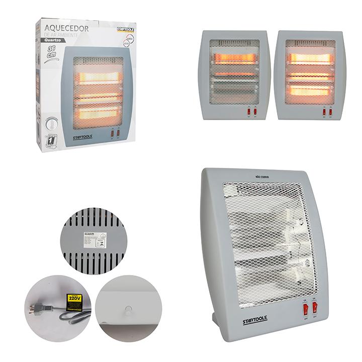 SR1266 - AQUECEDOR DE AMBIENTE QUARTZO 220V CINZA CX6