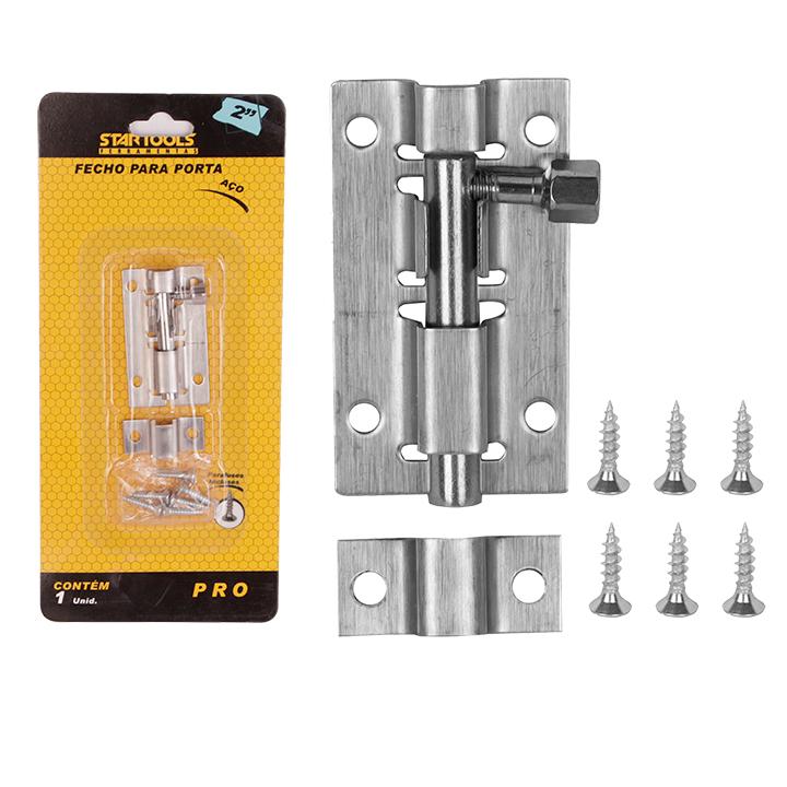 SR0697 - FECHO DE ACO P/PORTA 2' CX96 - 2X48