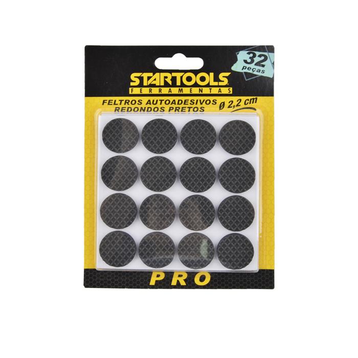 SR0161 - PROTETOR EVA REDONDO PRETO 2,2 CM 32PCS CX80 - 4X20