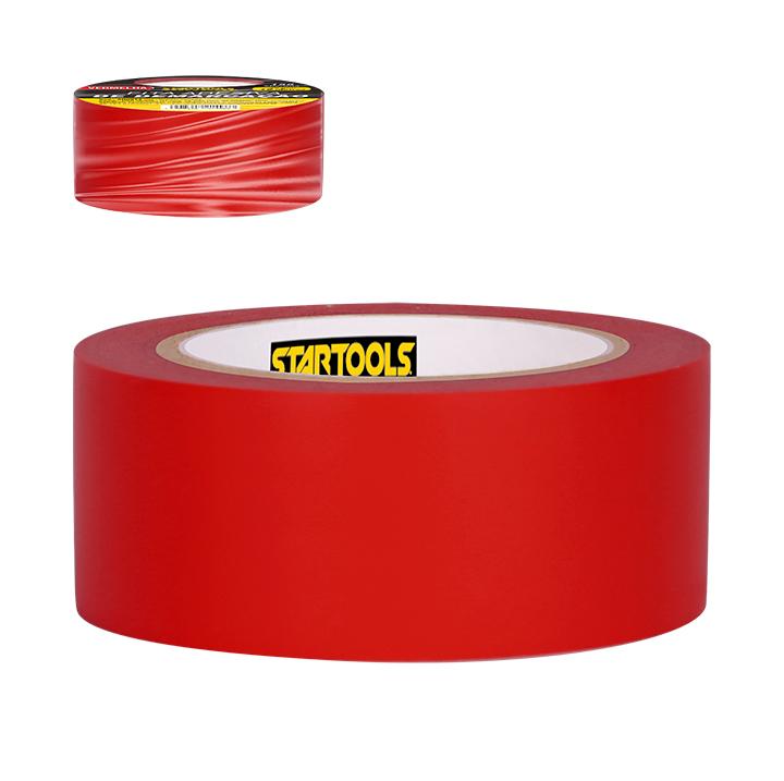 SR0914 - FITA DE DEMARCAÇÃO ADESIVA VERMELHA 15MTS X 48MM 150 MICRONS CX36