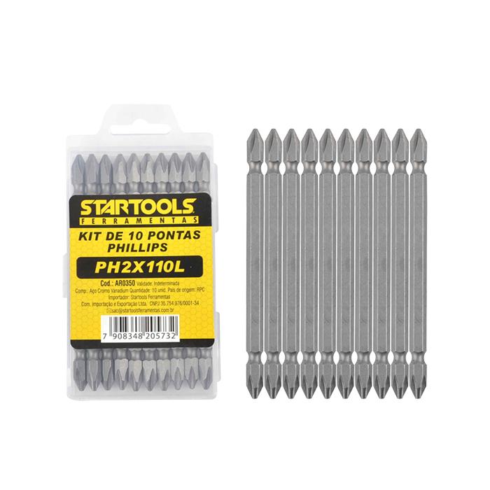 SR0350 - KIT DE PONTEIRAS PHILLIPS PH2X110L COM 10 PCS CX72 - 2X36
