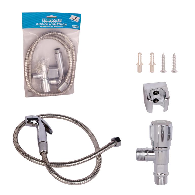 SR0797 - DUCHA HIGIENICA CROMADA C/REGISTRO CX48 - 4X12