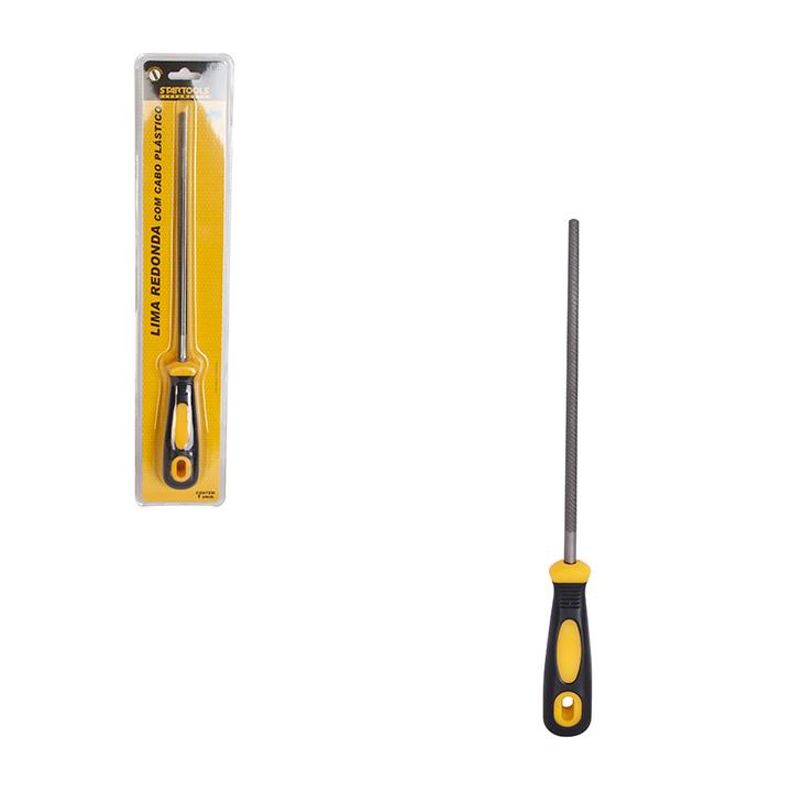 SR1145 - LIMA 8'' REDONDA CABO PLASTICO CX24 - 2X12