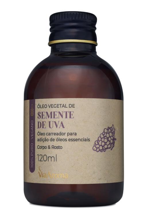 Óleo Vegetal Carregador Semente de Uva 120ml - Via Aroma