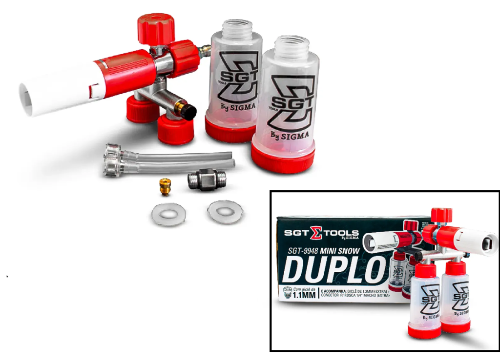 Canhão de Espuma Snow Foam Mini Snow Duplo SGT 9948 - Sigma Tools