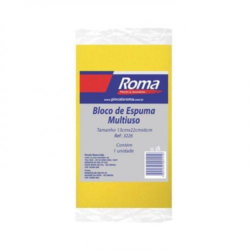 Bloco de Espuma Baixa Densidade 13X22X6 CM - Roma