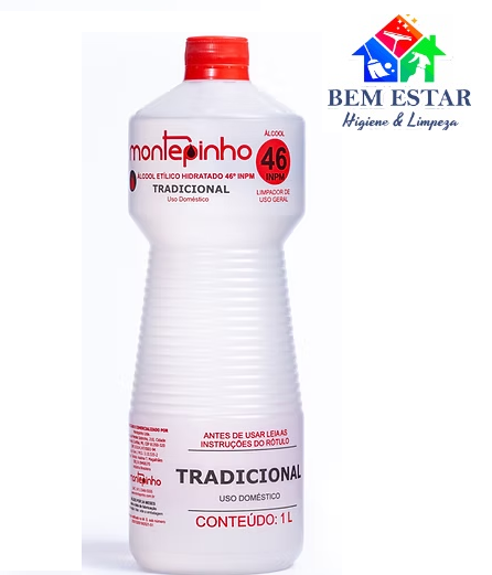 Álcool Etilico Hidratado 46° INPM 1L - Montepinho