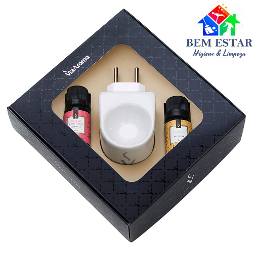 Kit Aromatizador Eletrico Original e Essências 10ml - Flor de Cerejeira e Vanilla
