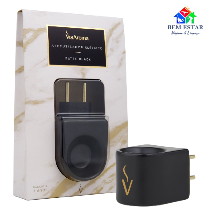 Aromatizador Elétrico Matte Black Via Aroma - Bivolt