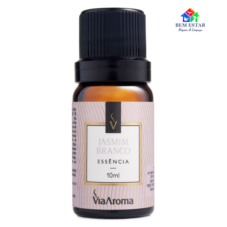 Essência Clássica Jasmim Branco Via Aroma - 10ml