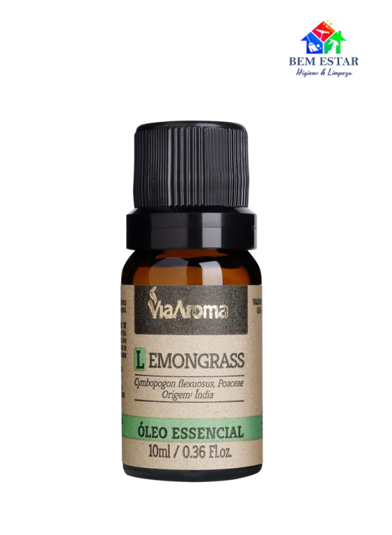 Óleo Essencial Lemongrass Via Aroma - 10ml