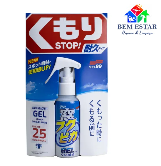 Antiembaçante Gel Para Vidros Alta Durabilidade 80ml - Soft99