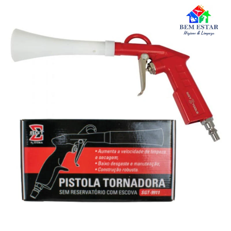 Pistola Tornadora Sem Reservatório com Escova SGT-9911 - Sigma Tools
