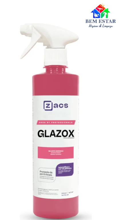 Selante Cerâmico Glazox 500ml Proteção E Brilho - Zacs