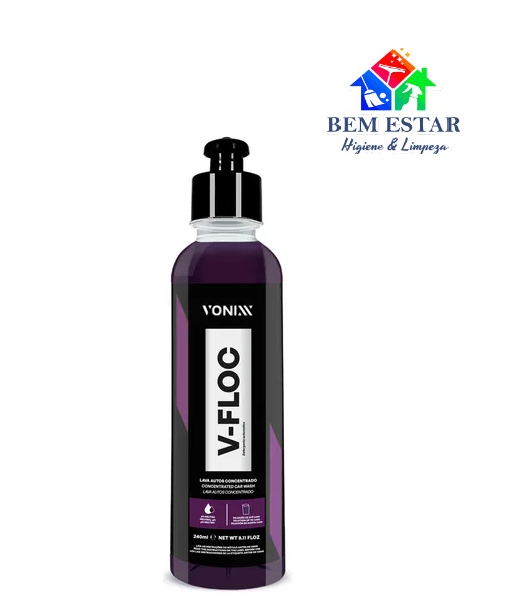 Shampoo Automotivo Neutro V Floc 240ml - Vonixx