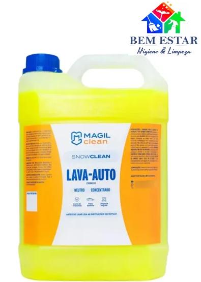 Shampoo Lava Auto Cremoso Snow Clean 5L - Magil Clean