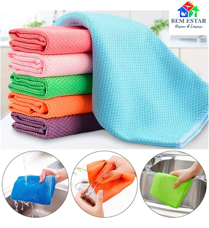 Toalha Escama De Peixe 60 X 40cm Sortida